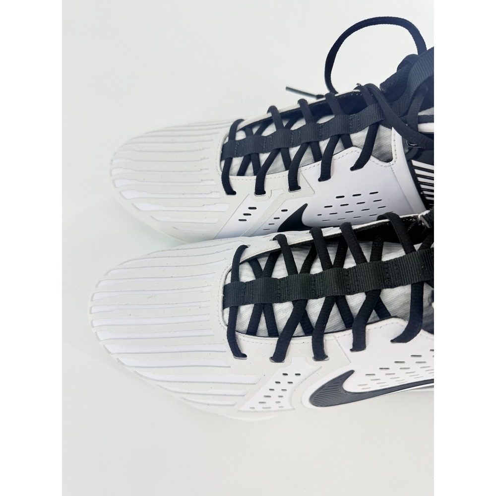 Nike Force Savage Pro 3 Detachable Football Size 12 Men White Black FJ8149-100 - Picture 4 of 9